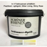 Schimmer-Optik Effektfarbe Lightgold 2,5 l incl. Kreativzusatz Schöner Wohnen
