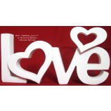 Schriftzug "Love" weiß 30x13x4 cm (BxHxT) Polyresin