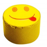 Sitzhocker - DotCom - SMILE/Zunge, Gelb ca. 50 x 30 cm