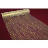 Tischband Welle gold 29 cm Meterware