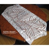 Tischläufer „Palmwedel“ weiß/grau ca. 40x160 cm