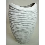 Keramik Vase matt-weiss  ca. 35 x 23cm H/B