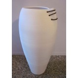 Keramik Vase Bodenvase "Coimbra" Creme ca. 30x60cm B//H
