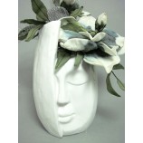 Kunst-Blumenarrangement Magnolie in Keramik-Gefäß ca. 34x14x15cm (H/B/T)