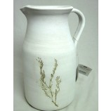 Keramik Vase/Krug mit Henkel Creme ca. 17x33 cm B/H