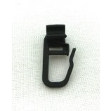10 Stück X-Faltenlege-Gleiter mit Faltenhaken, Schwarz Kunststoff Laufkanal 6 mm