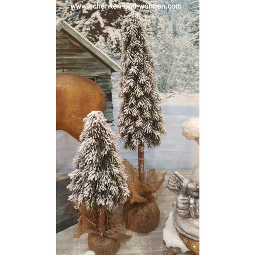 Dekorativer Säulenbaum mit Schnee 60cm Schenkenund